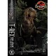Estatua T-Rex atacando coche en Jurassic World