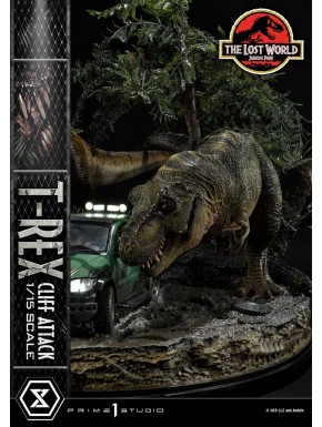 Estatua T-Rex Cliff Attack de Jurassic World 53 cm