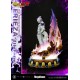 Estatua de Frieza en su cuarta forma con base y logo de Dragon Ball Z