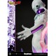 Estatua de Frieza en su cuarta forma con base y logo de Dragon Ball Z