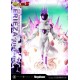 Estatua de Frieza en su cuarta forma con base y logo de Dragon Ball Z