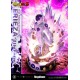 Estatua de Frieza en su cuarta forma con base y logo de Dragon Ball Z