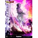 Estatua de Frieza en su cuarta forma con base y logo de Dragon Ball Z