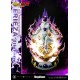Estatua de Frieza en su cuarta forma con base y logo de Dragon Ball Z