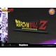 Estatua de Frieza en su cuarta forma con base y logo de Dragon Ball Z