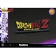 Estatua de Frieza en su cuarta forma con base y logo de Dragon Ball Z