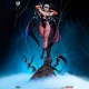 Estatua Morrigan Deluxe Darkstalkers con murciélagos