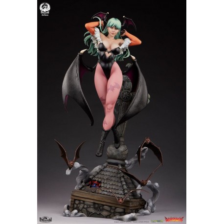 Estatua Morrigan Deluxe Darkstalkers con murciélagos