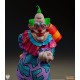 Estatua de payaso asesino a escala 1/4 con base colorida