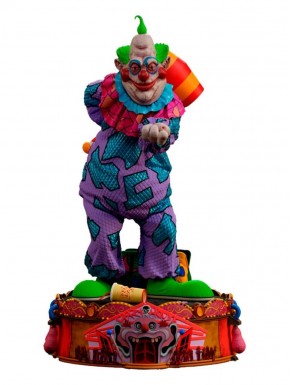 Estatua de payaso asesino a escala 1/4 con base colorida