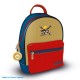 Mochila One Piece Luffy de cuero PU azul y roja