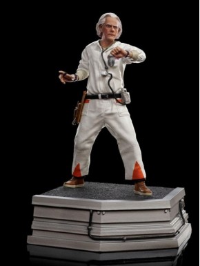 Estatua de Doc Brown de Regreso al Futuro en escala 1/10