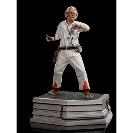 Estatua de Doc Brown de Regreso al Futuro en escala 1/10