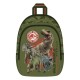 Mochila verde de Jurassic World com dinossauros