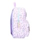 Mochila color lila de Lilo & Stitch con diseño floral