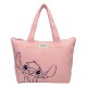Bolsa de cor pêssego com design de Stitch