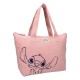Bolsa de cor pêssego com design de Stitch