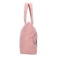 Bolsa de cor pêssego com design de Stitch