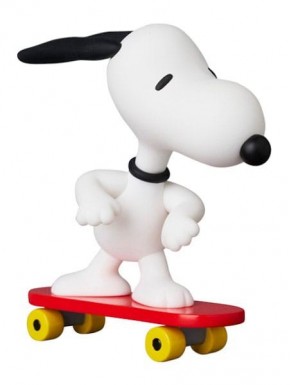 Minifigura de Snoopy en skateboard, Peanuts, 7 cm