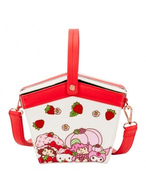Bandolera Sanrio Strawberry Shortcake con diseño de fresas y personajes