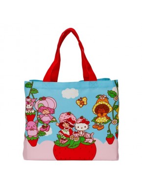 Bolsa canvas oversize Sanrio con asas rojas