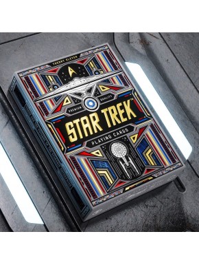 Caja de cartas Star Trek con diseño futurista