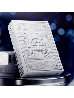 Baraja de cartas Star Wars Silver Edition Light Side en caja blanca