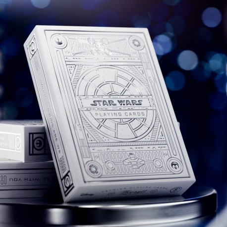 Baraja de cartas Star Wars Silver Edition Light Side en caja blanca