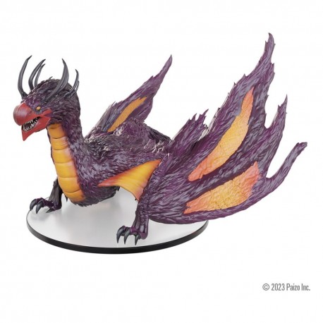 Miniatura Yamaraj de Pathfinder púrpura con detalles naranjas