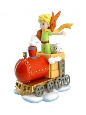 Minifigura de El Principito con zorro en avión rojo