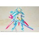 MaquetaKit Asra Ninja Aoi en postura dinámica y detalles coloridos
