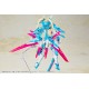 MaquetaKit Asra Ninja Aoi en postura dinámica y detalles coloridos