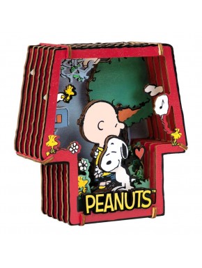 Maqueta de teatro de madera Peanuts con Charlie Brown y Snoopy
