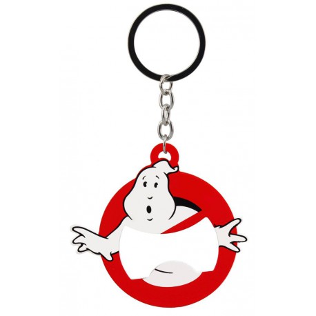 Keychain with bottle Opener Ghostbusters Logo