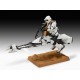 Maqueta Star Wars Speeder Bike 1/12 con Scout Trooper