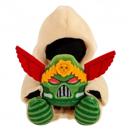 Peluche Warhammer Watcher in the Dark avec cape beige et casque vert