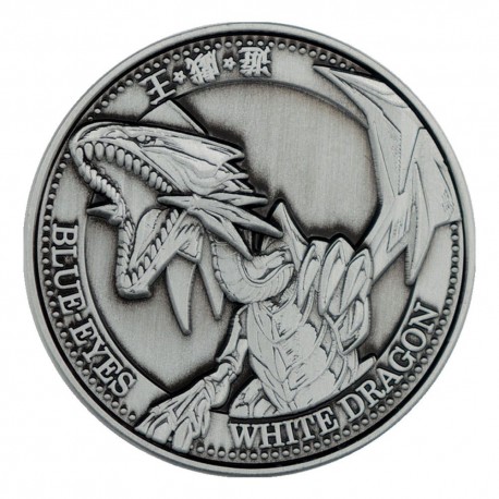 Moneda Blue-Eyes White Dragon de Yu-Gi-Oh edición limitada