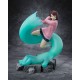 Estatua de PVC de Momo de Dandadan con base azul