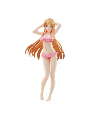 Estatua de Asuna de Sword Art Online con bikini rosa
