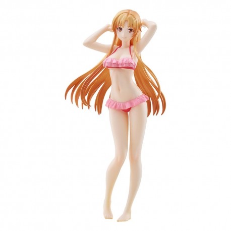Estatua de Asuna de Sword Art Online con bikini rosa