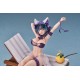 Estatua Cheshire Azur Lane en bikini sobre hamaca, 18 cm