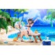 Estatua Cheshire Azur Lane en bikini sobre hamaca, 18 cm