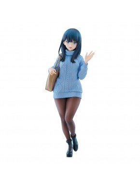 Estatua de Rikka Takarada con suéter azul, versión Date Style