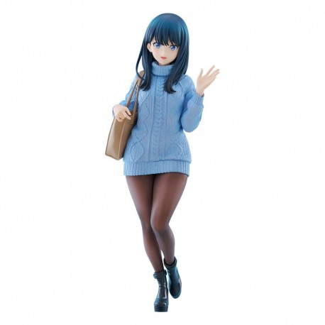 Estatua de Rikka Takarada con suéter azul, versión Date Style