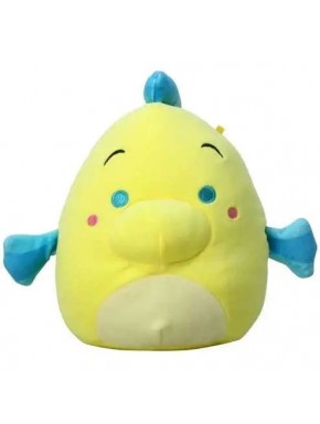 Peluche Squishmallows Flounder de La Sirenita 18 cm amarillo