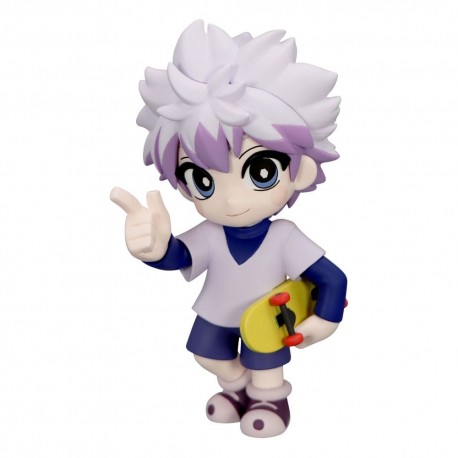 Estatua de PVC Killua de Hunter x Hunter con monopatín