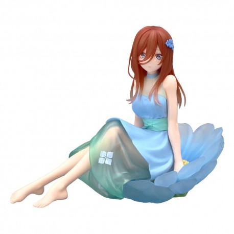 Estatua PVC Miku Nakano de The Quintessential Quintuplets en vestido azul