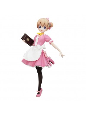 Estatua PVC Cocoa de 20 cm en atuendo rosa de camarera