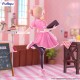 Estatua PVC Cocoa de 20 cm en atuendo rosa de camarera