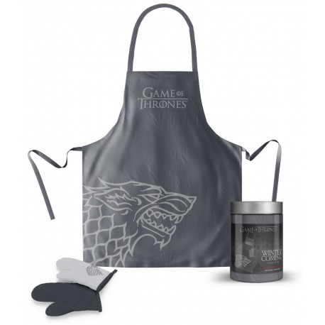 Game of Thrones apron and mitten Stark